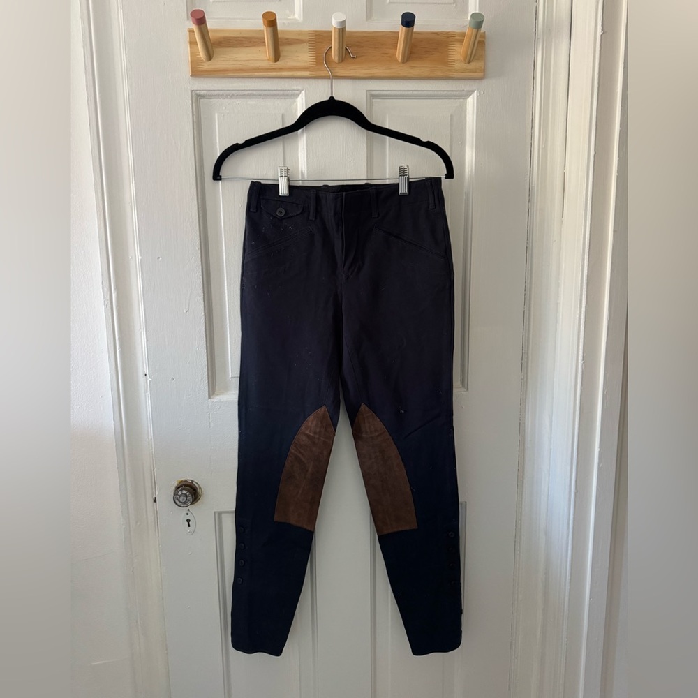 Equestrian Riding Pants with Suede Patches